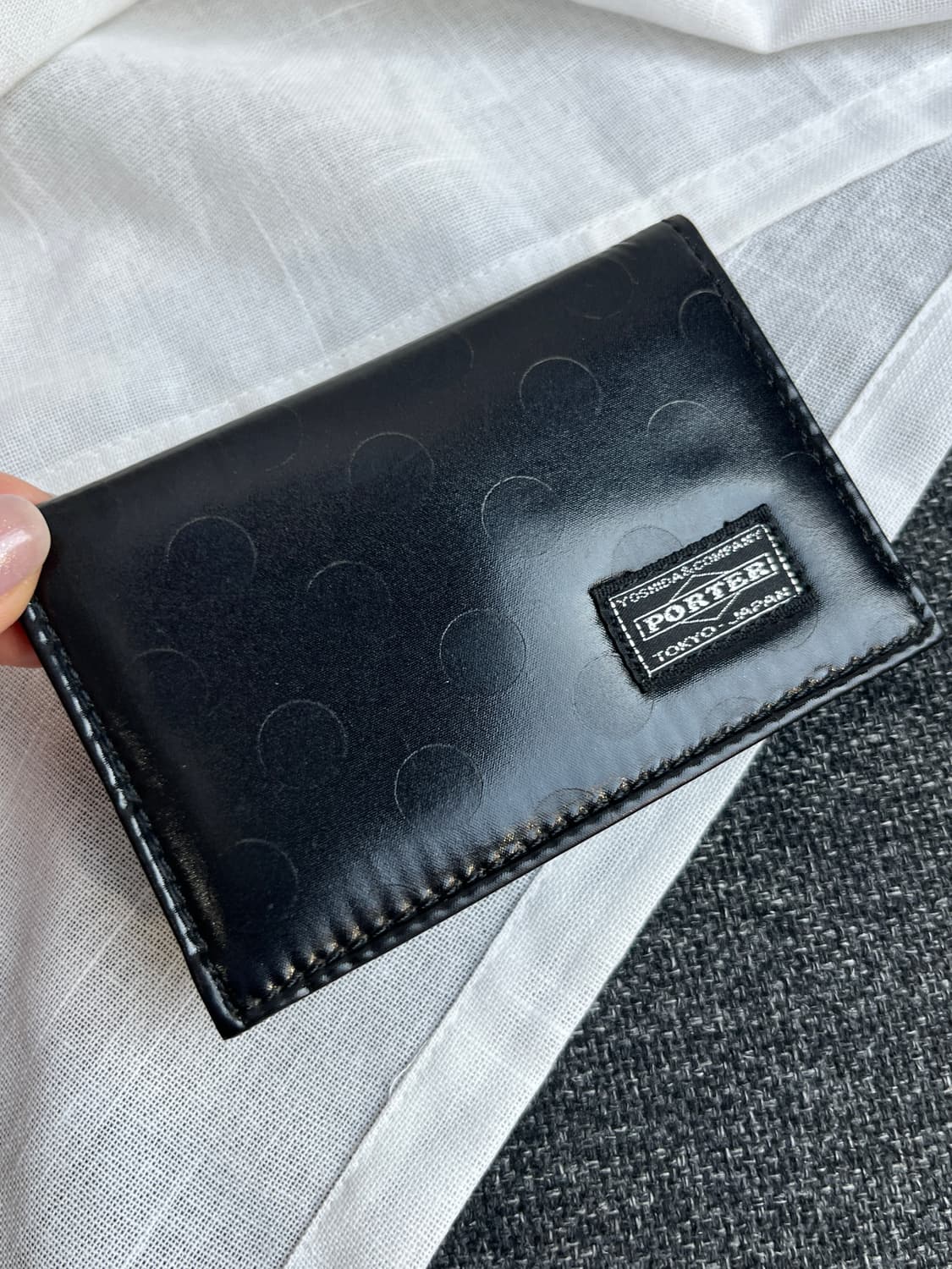 Porter 포터 도트 카드지갑 블랙 상품이미지2