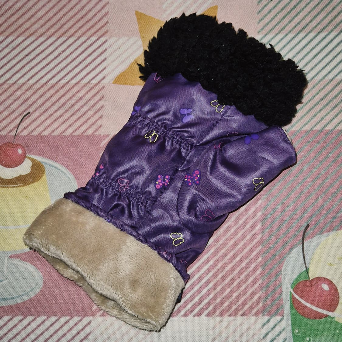 05s 안나수이 퍼플 패디드 퍼 나비 글로브 상품이미지9