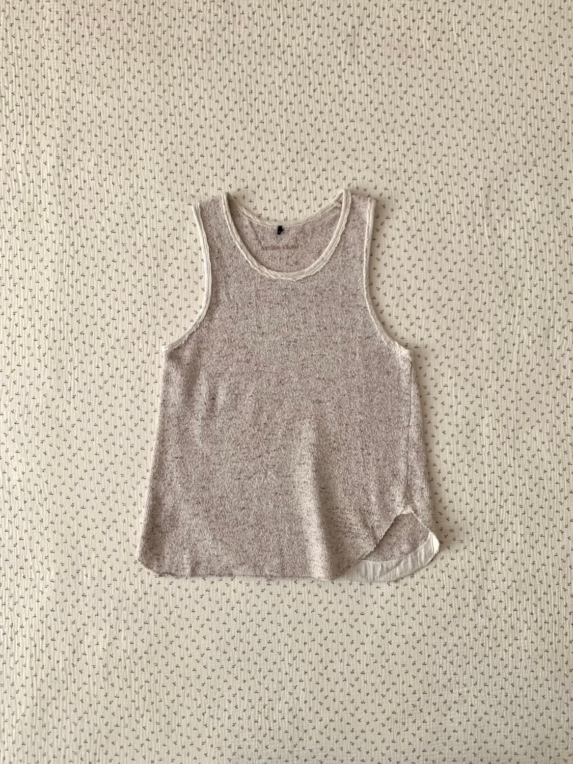 네츄럴 뷰티 오트밀 보카시 니트 나시 상품이미지1