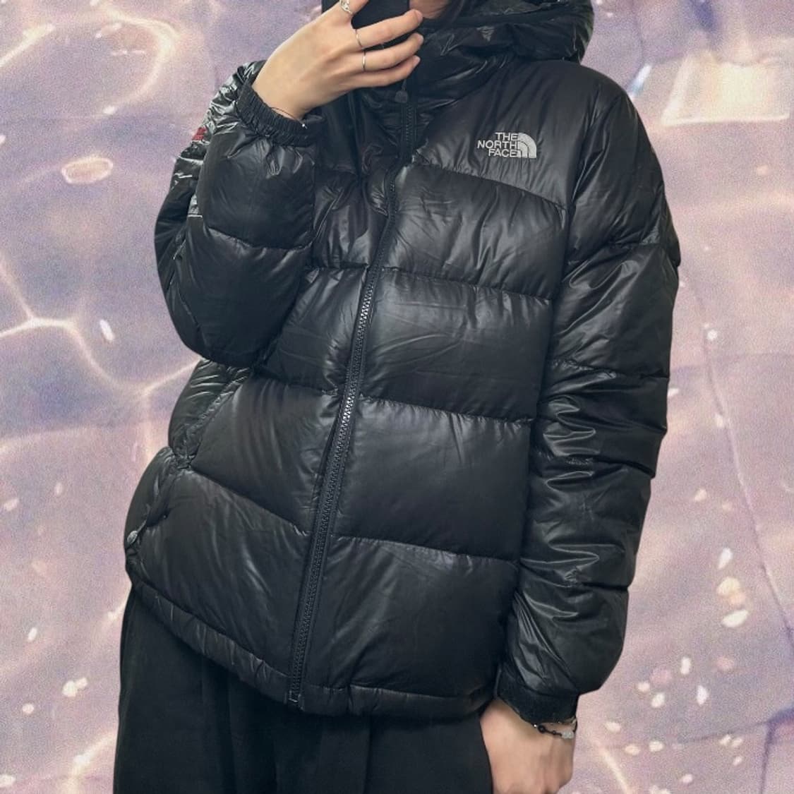 노스페이스 써밋 후드 구스다운 패딩 자켓 블랙 95  상품이미지2