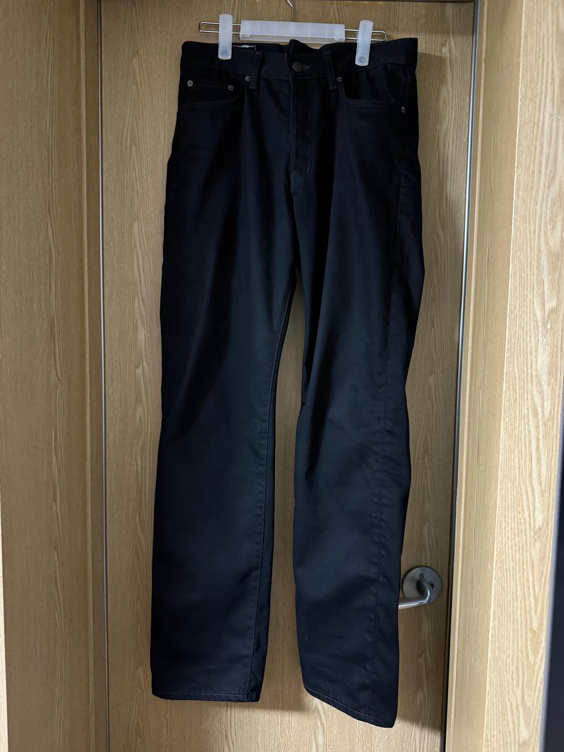 [1] Htae Raven Black Cinch Back denim 상품이미지1