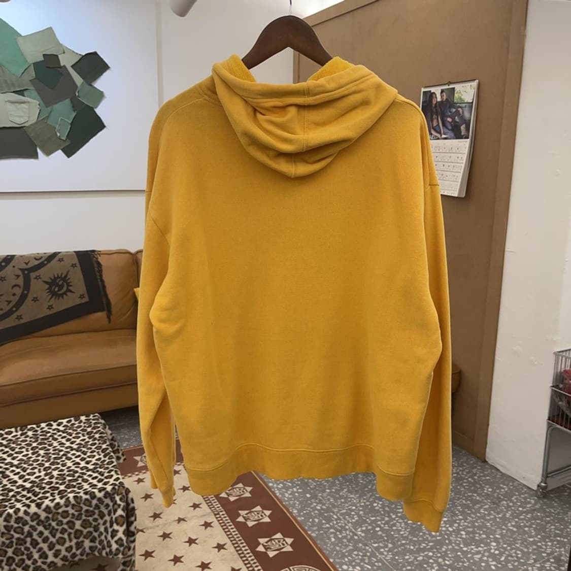 갭 빈티지 레트로 Y2K 머스타드 옐로우 약기모 후드티 M C09586 상품이미지4