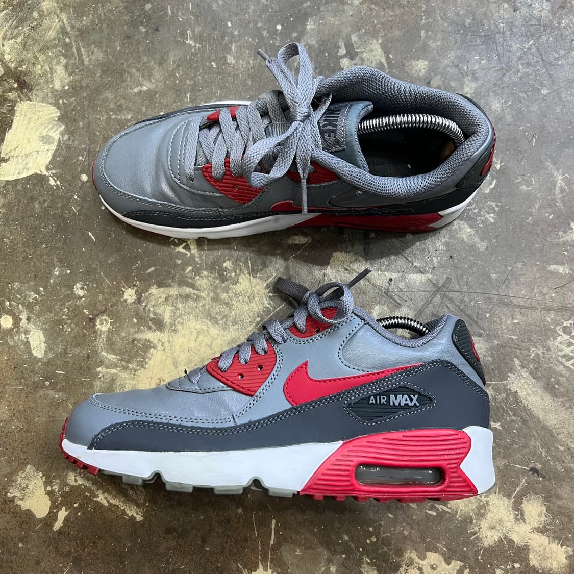 250) 나이키 에어맥스90 레더 운동화 스니커즈 신발 남여공용 상품이미지4