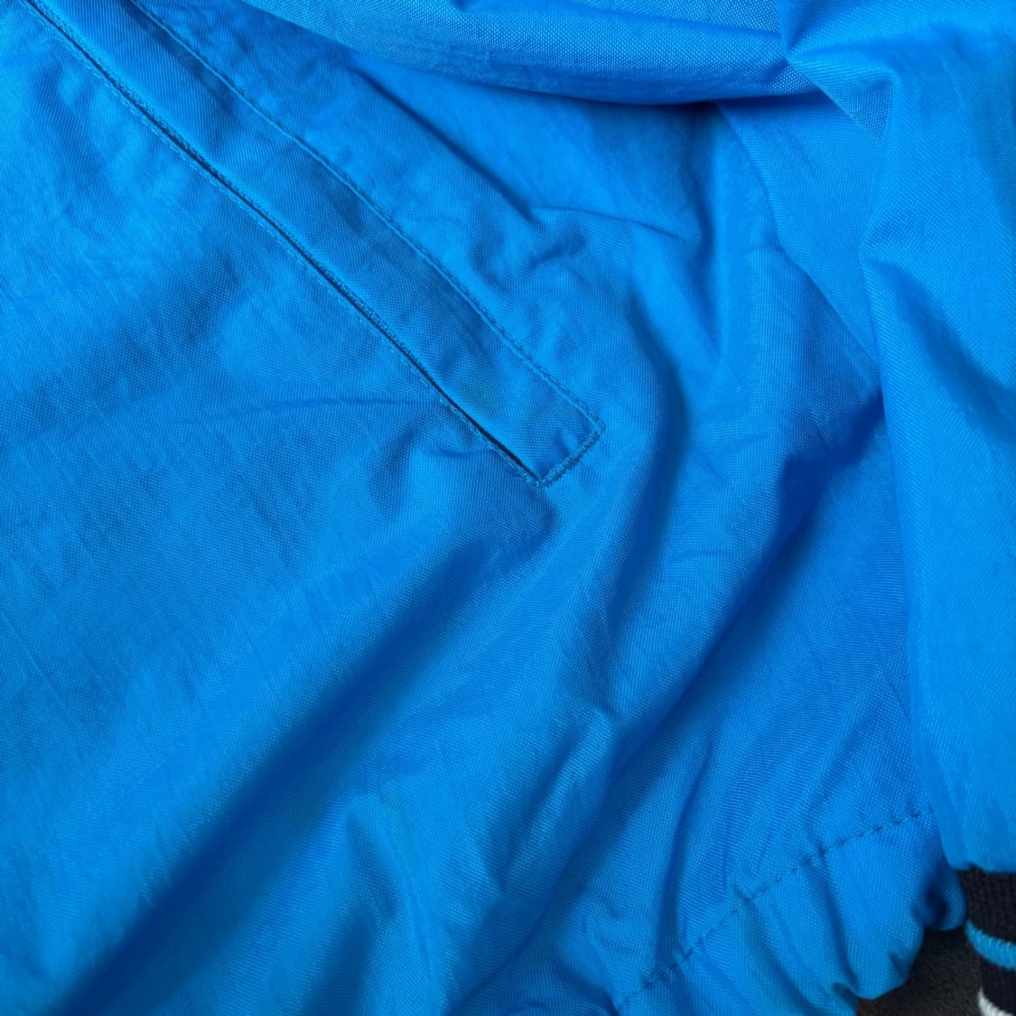 90년대 생산 NFL 프로 라인 바이 챔피온 블랙 나일론 웜업 상품이미지7