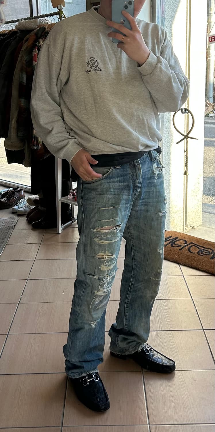 00‘s 리바이스523 디스트로이드진 32in 상품이미지9