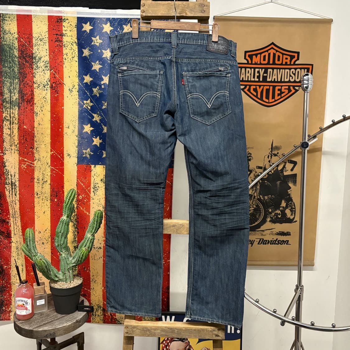 리바이스 514 워크웨어 페이딩 슬림 스트레이트 데님팬츠 N188 상품이미지2