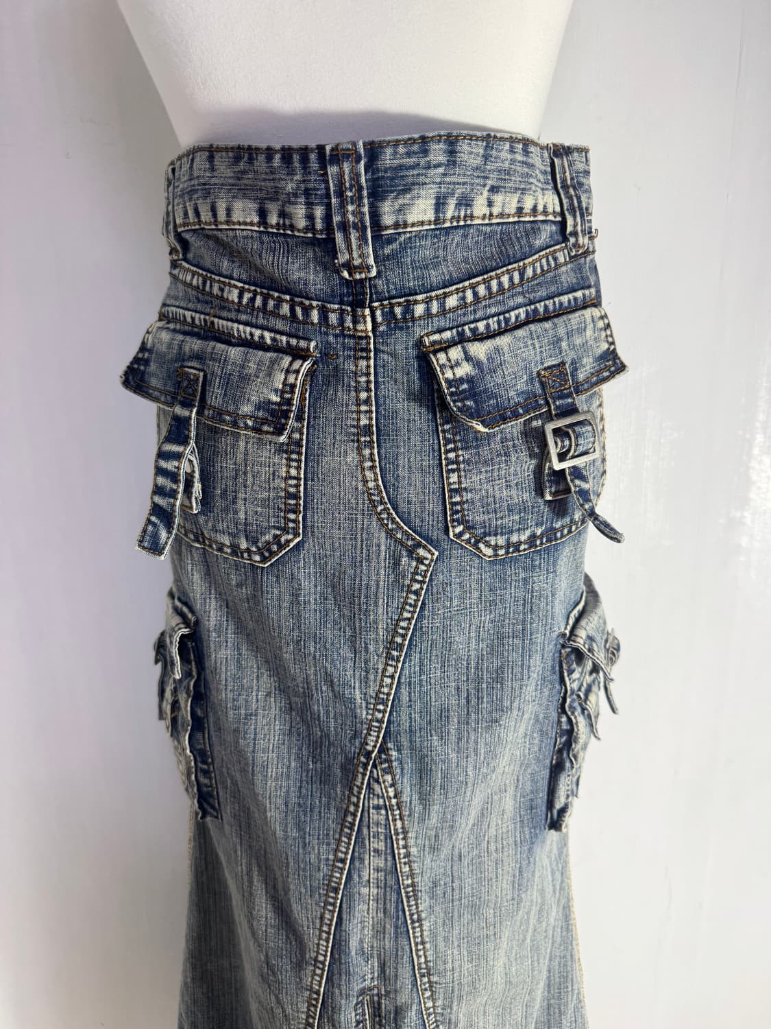 escape 카고 데님 스커트 y2k goa lgb 상품이미지7