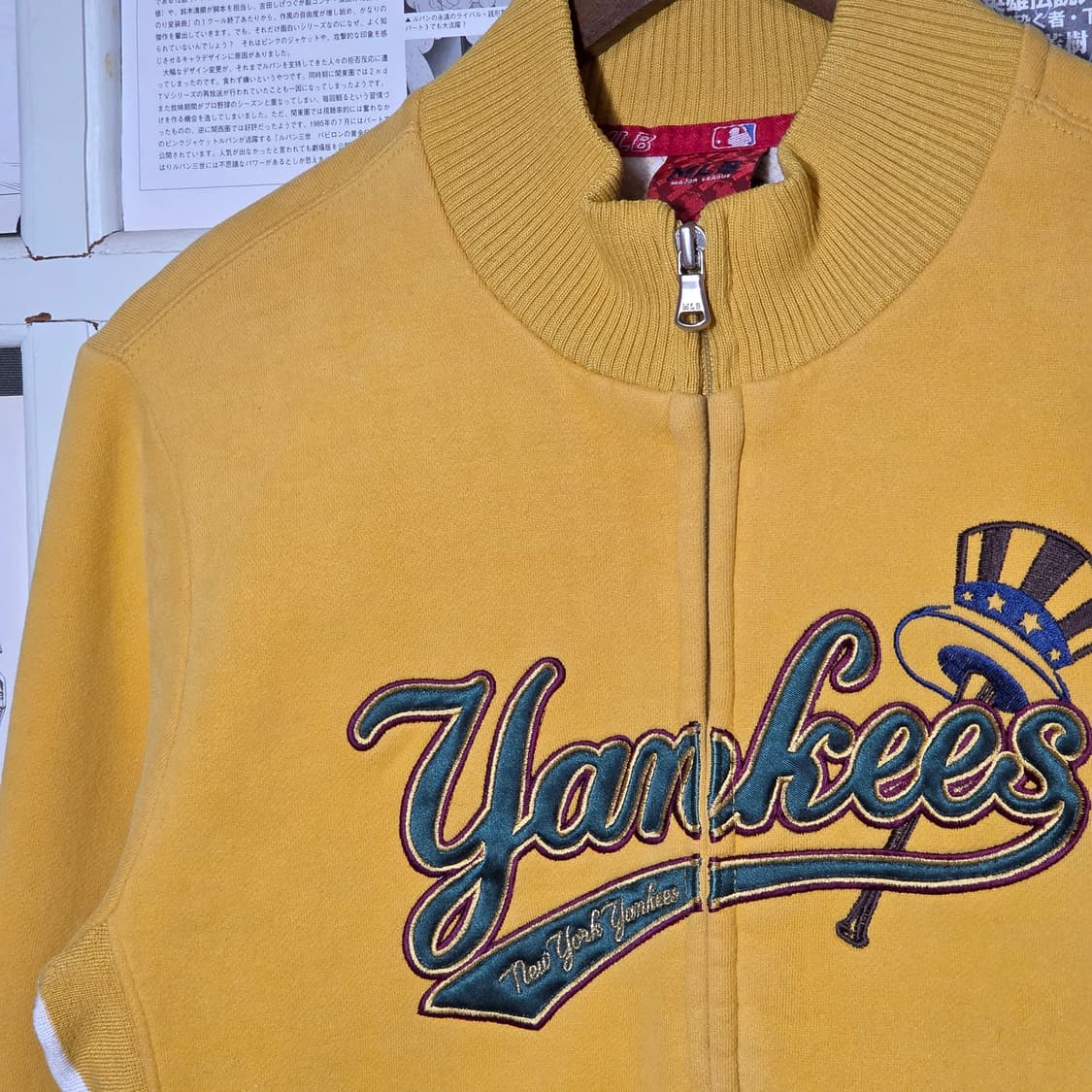 엠엘비 양키스 옐로우 코튼 집업  상품이미지3