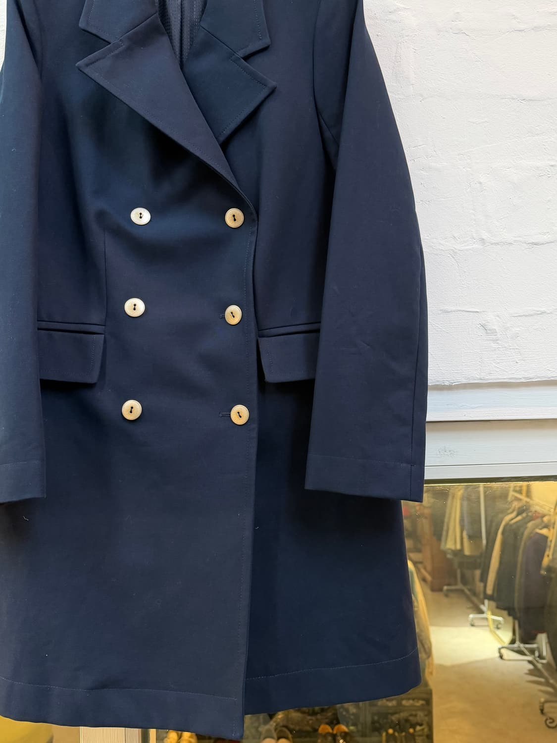 A.P.C. 아페쎄 코튼쉘 더블 브레스트 코트 네이비 40 상품이미지4