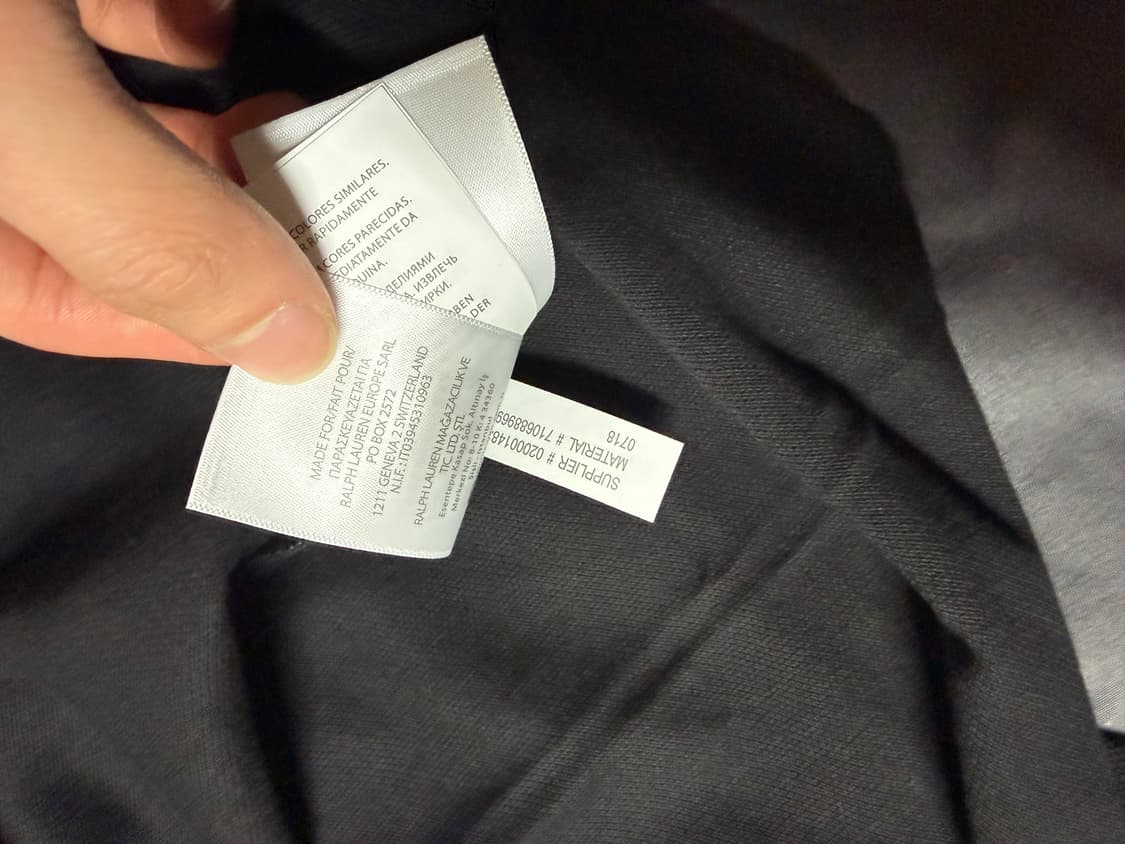 폴로 랄프로렌 빅포니 폴로 티셔츠 블랙 L사이즈 상품이미지2