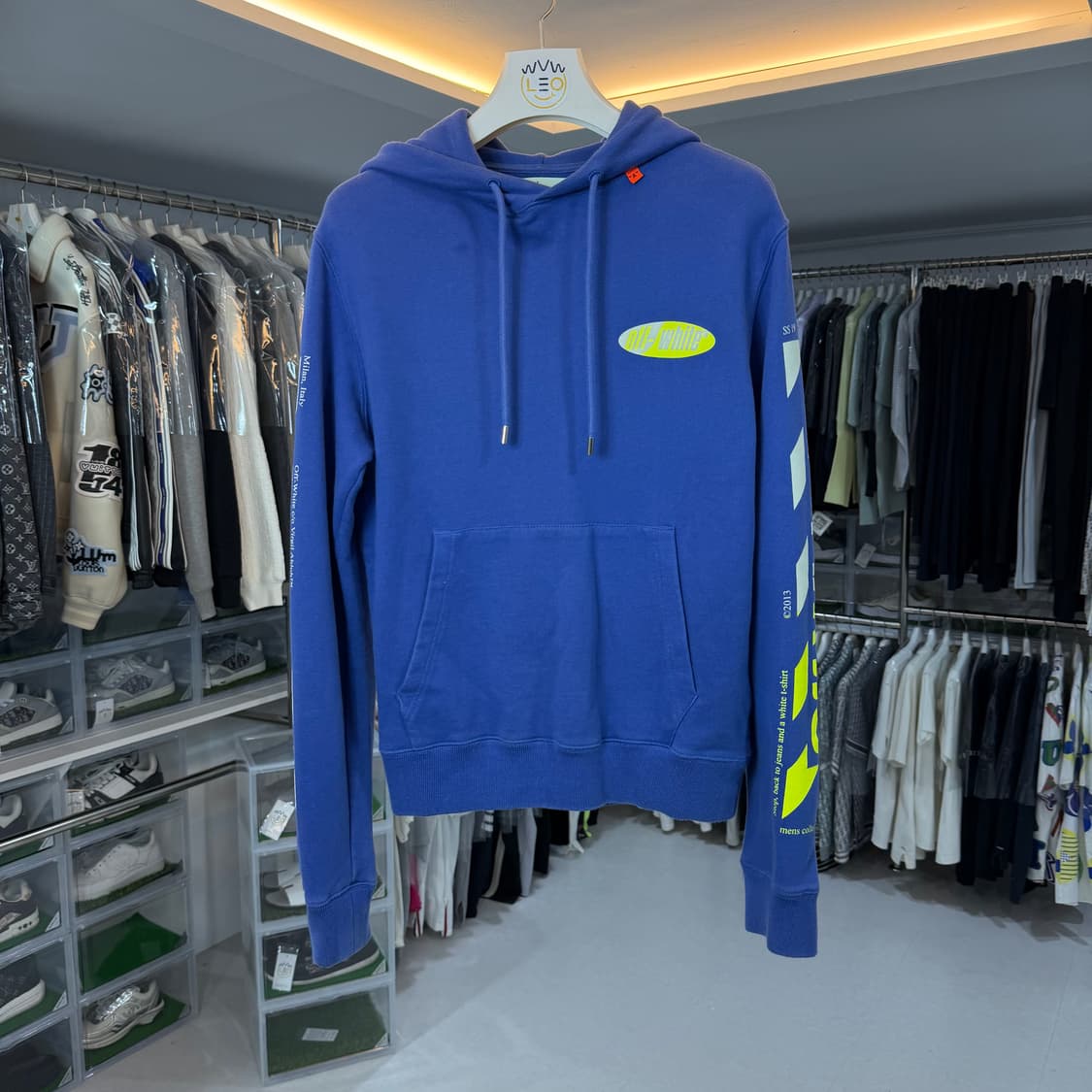 [리오브] 오프화이트 디아그 스플릿 애로우 후드 상품이미지2