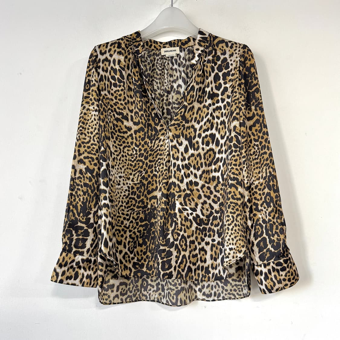 쟈딕앤볼테르 레오파드 새틴 블라우스 상품이미지3
