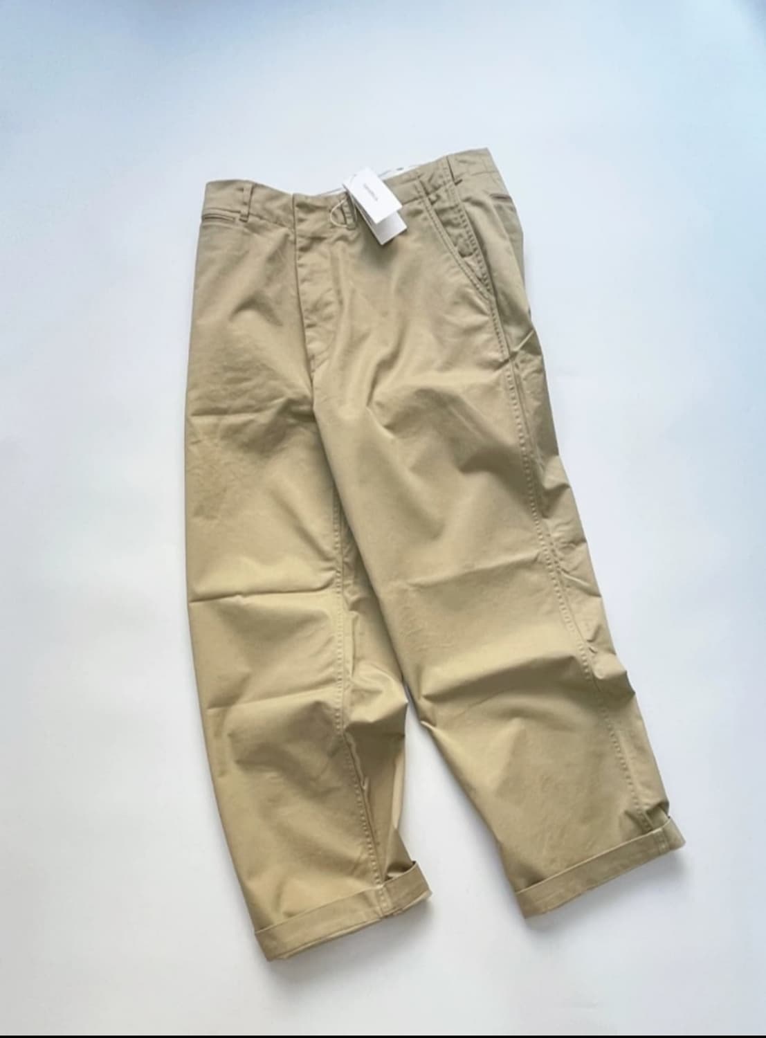 새상품) 나나미카 와이드 치노 팬츠 네이비, 카키 베이지 상품이미지3