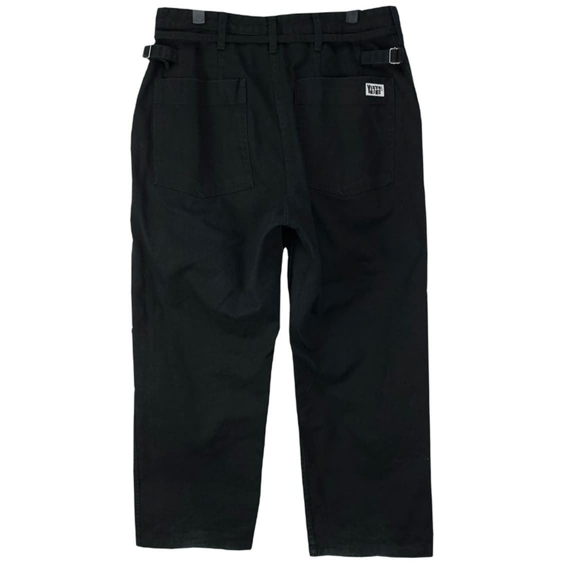 [예스아이씨] 벨티드 루주 테이퍼드 코튼 팬츠 블랙 M19196 상품이미지3