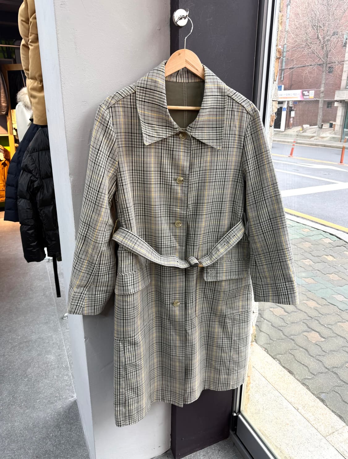 M/ 렉토x프론트로우 리버시블 벨티드 코트 자켓 상품이미지4