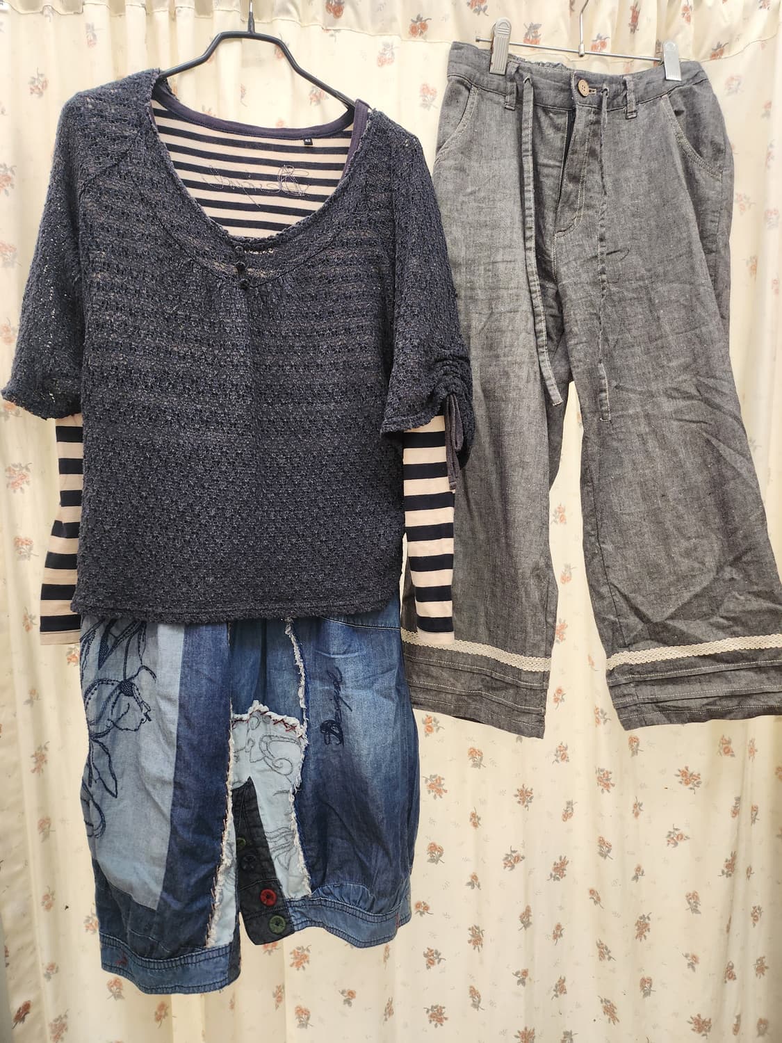 (지구샵) 레이어드 바지코디세트 3세트 (치마아니고 원피스에요) 상품이미지2