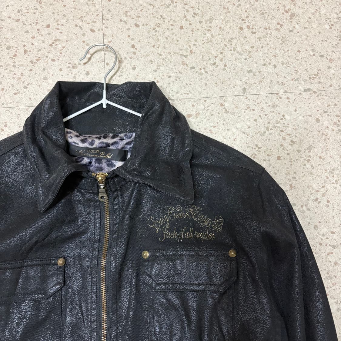 빈티지 갸루 레오파드 자켓 상품이미지2