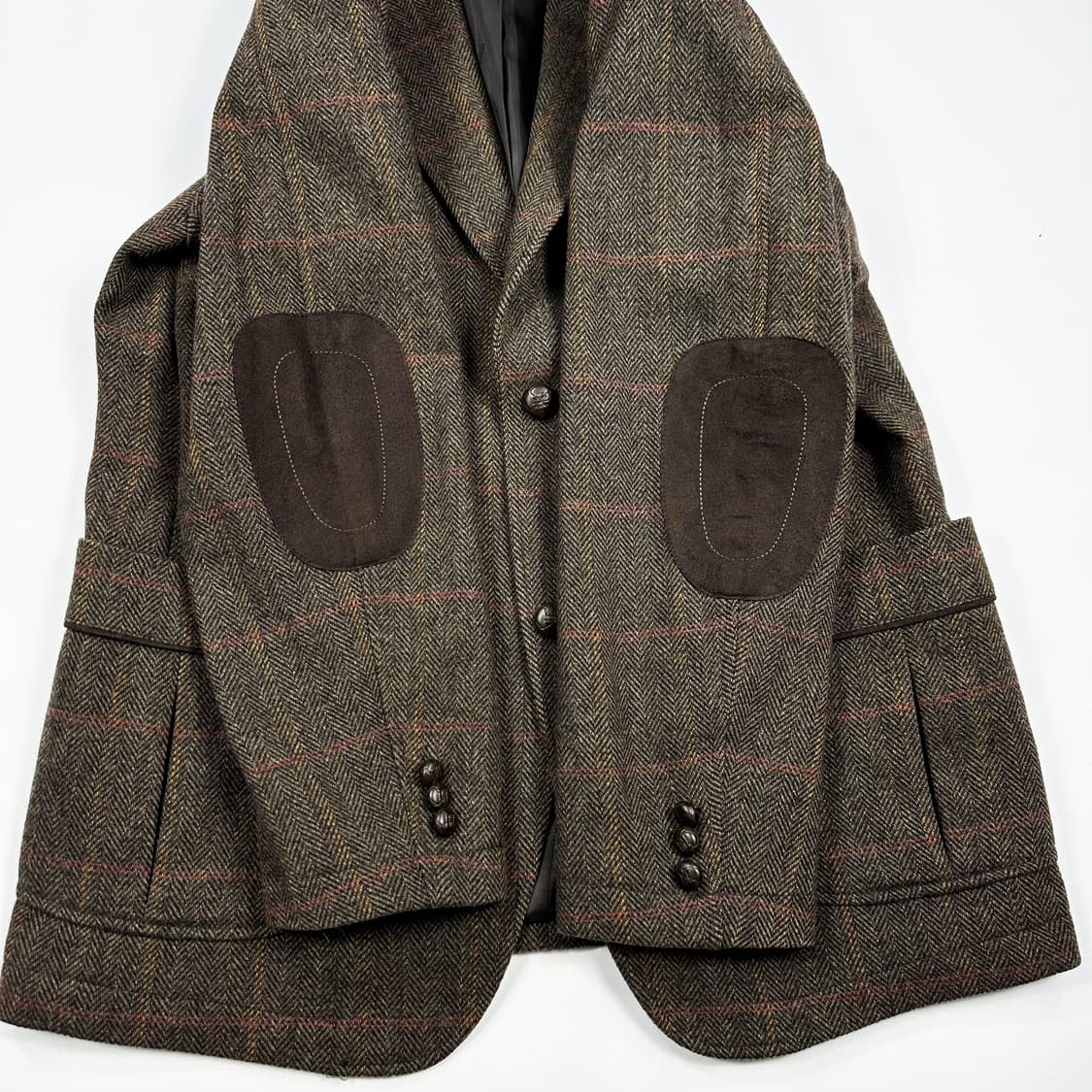 DAKS 닥스 클래식 엘보우 패치 울 블레이져 L 상품이미지3