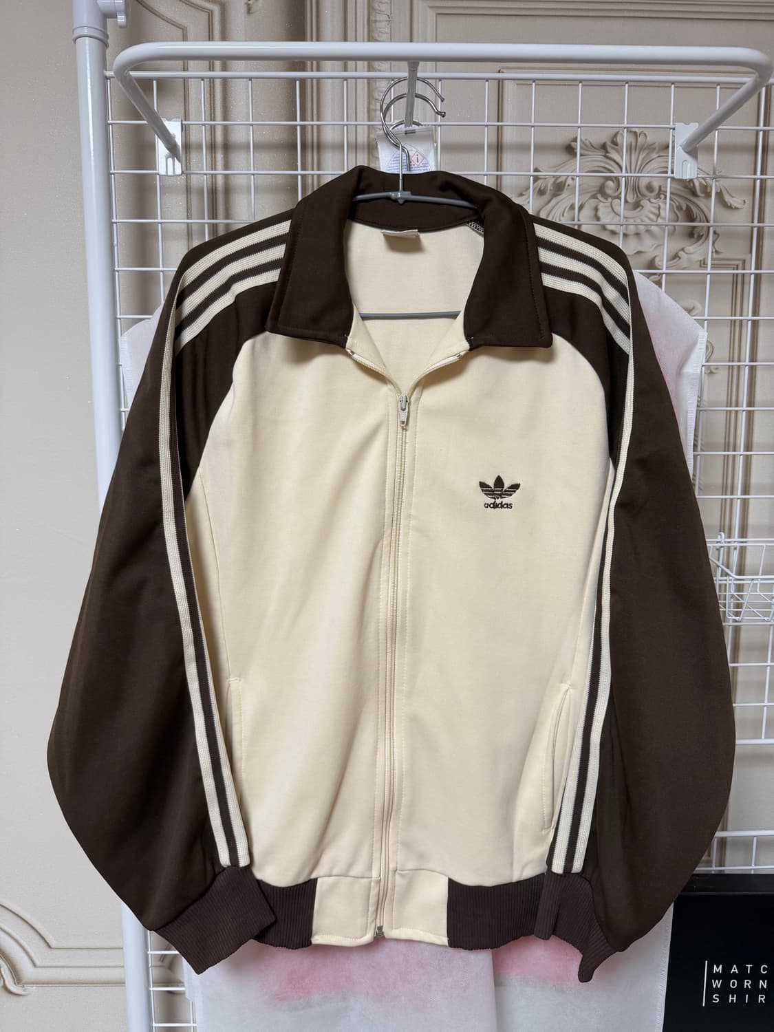 대장급 아디다스 80s 서독제 크림 브라운 져지 상품이미지2