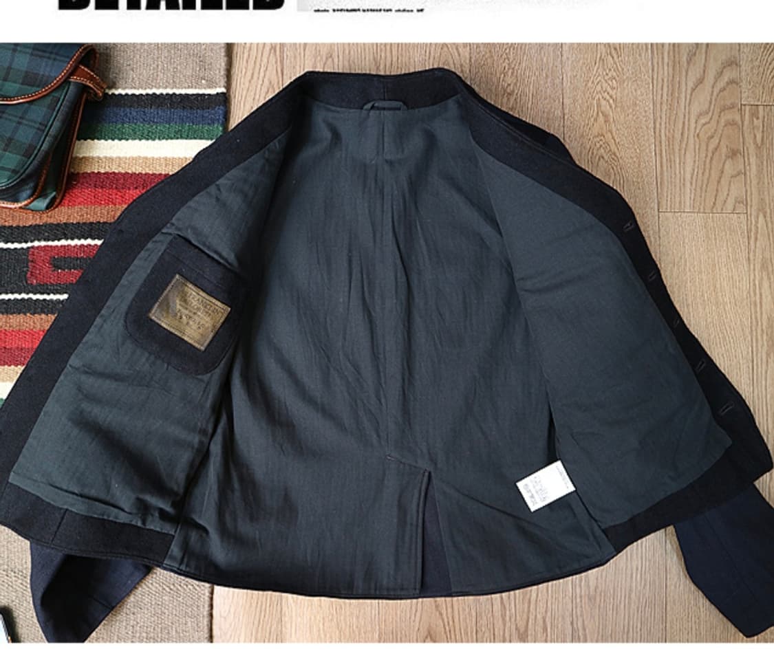 franklin tailored 프랭클린 테일러드 노카라 아메카지 자켓 상품이미지7