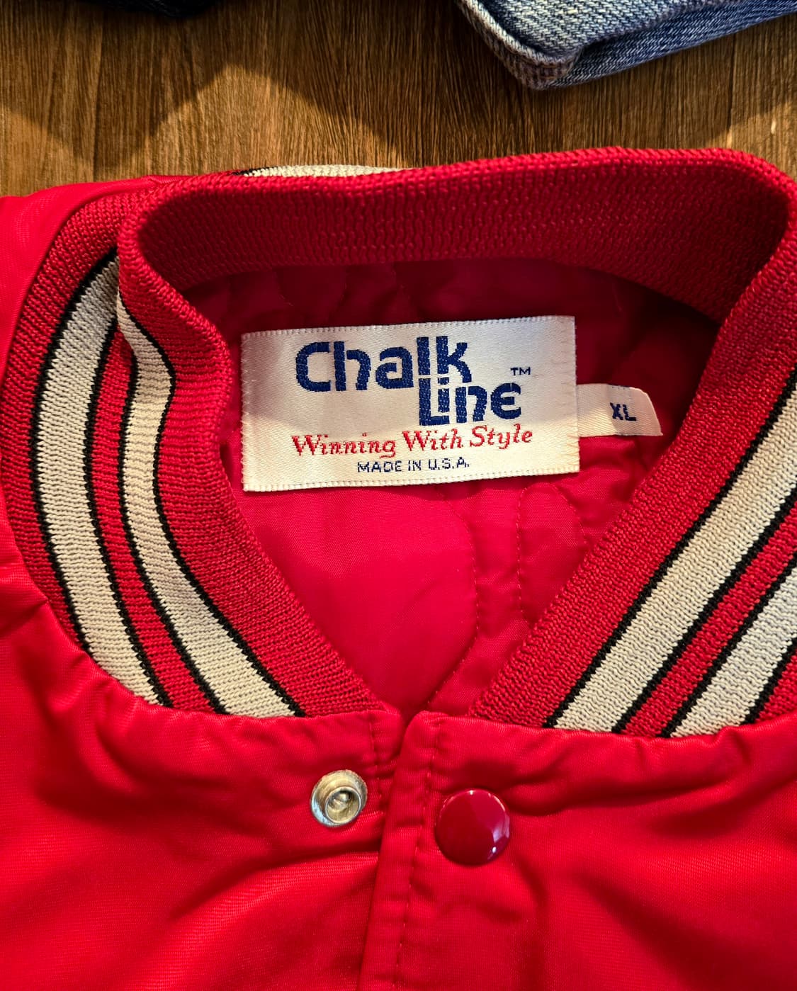 Chalk Line Varsity Jacket (초크 라인 바시티) 상품이미지2