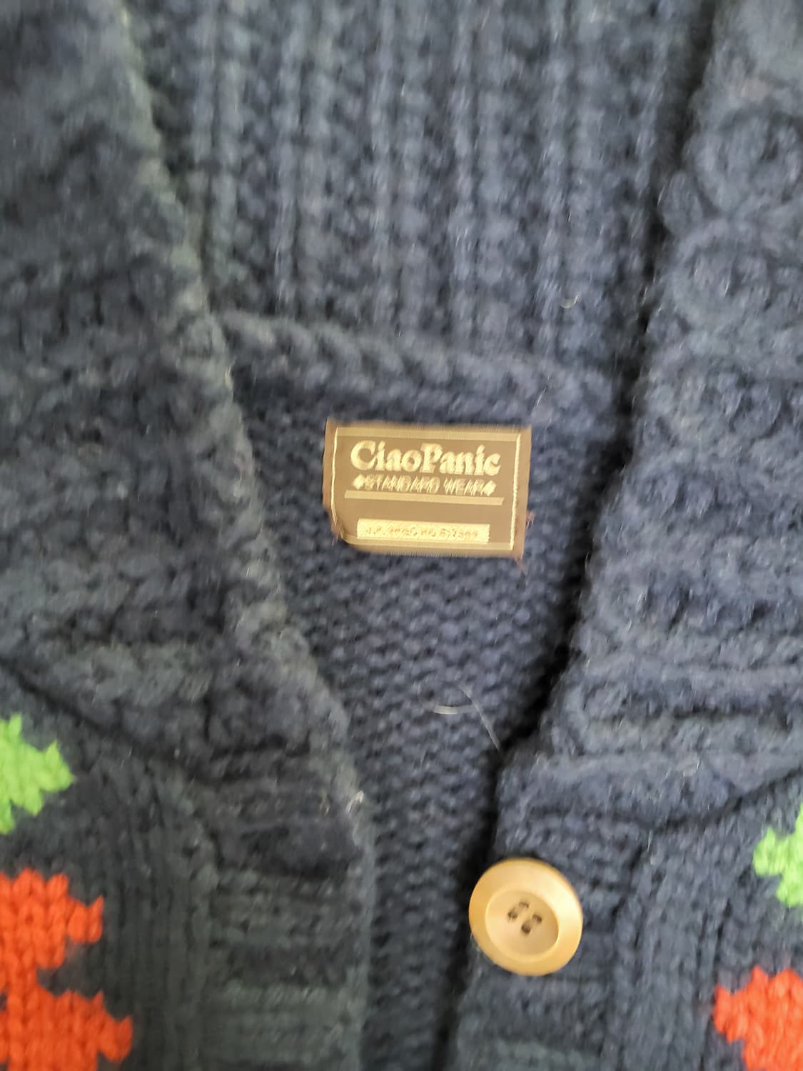 CiaoPanic 꽃무늬 울 가디건 FREE 상품이미지4