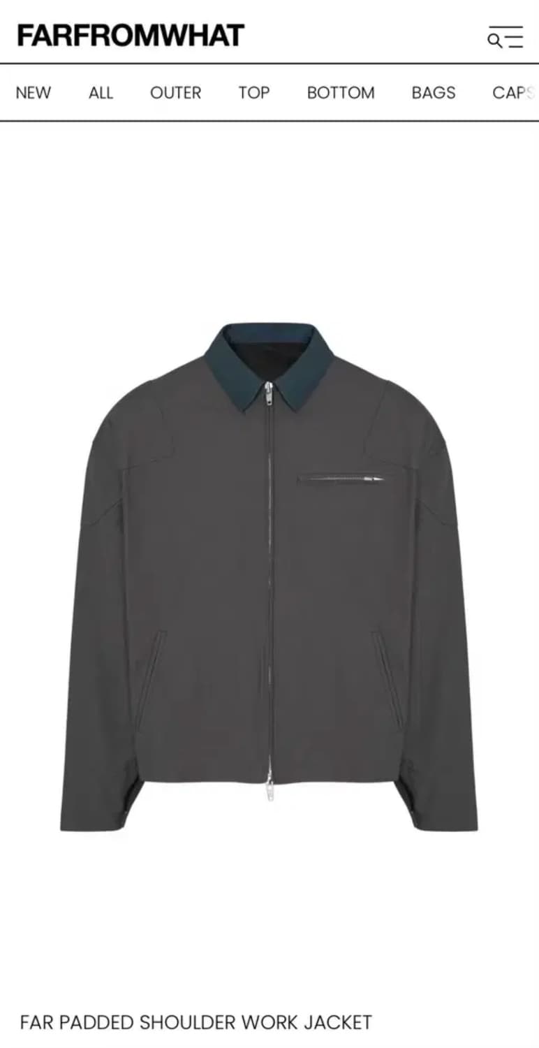 파프롬왓 Padded Shoulder Work Jacket 2사이즈 상품이미지1