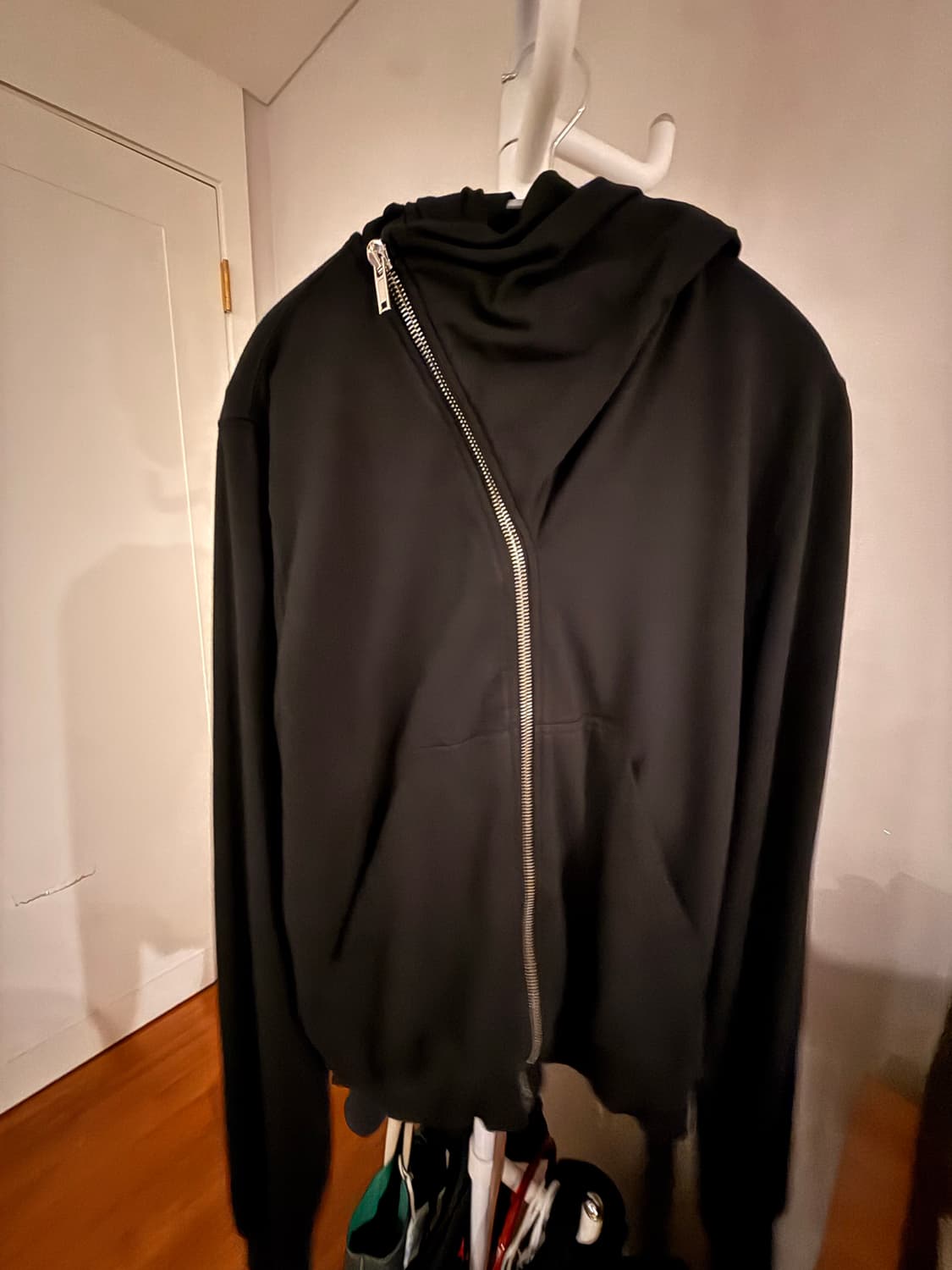 [L] 25SS 릭오웬스 다크쉐도우 마운틴 후드 집업 블랙 RIG 상품이미지2