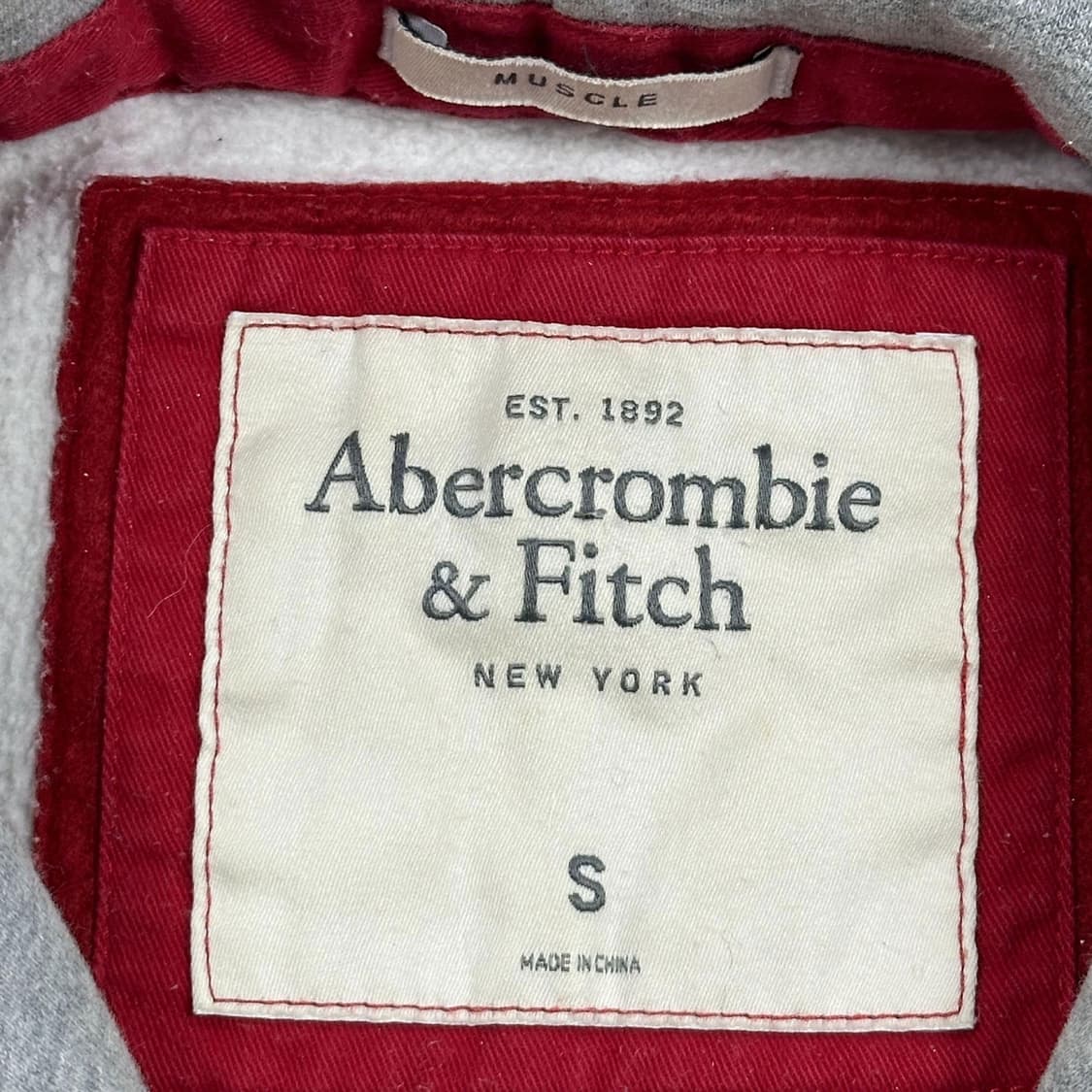 아베크롬비 A&F 피치 그레이 후드티 (S) 상품이미지5