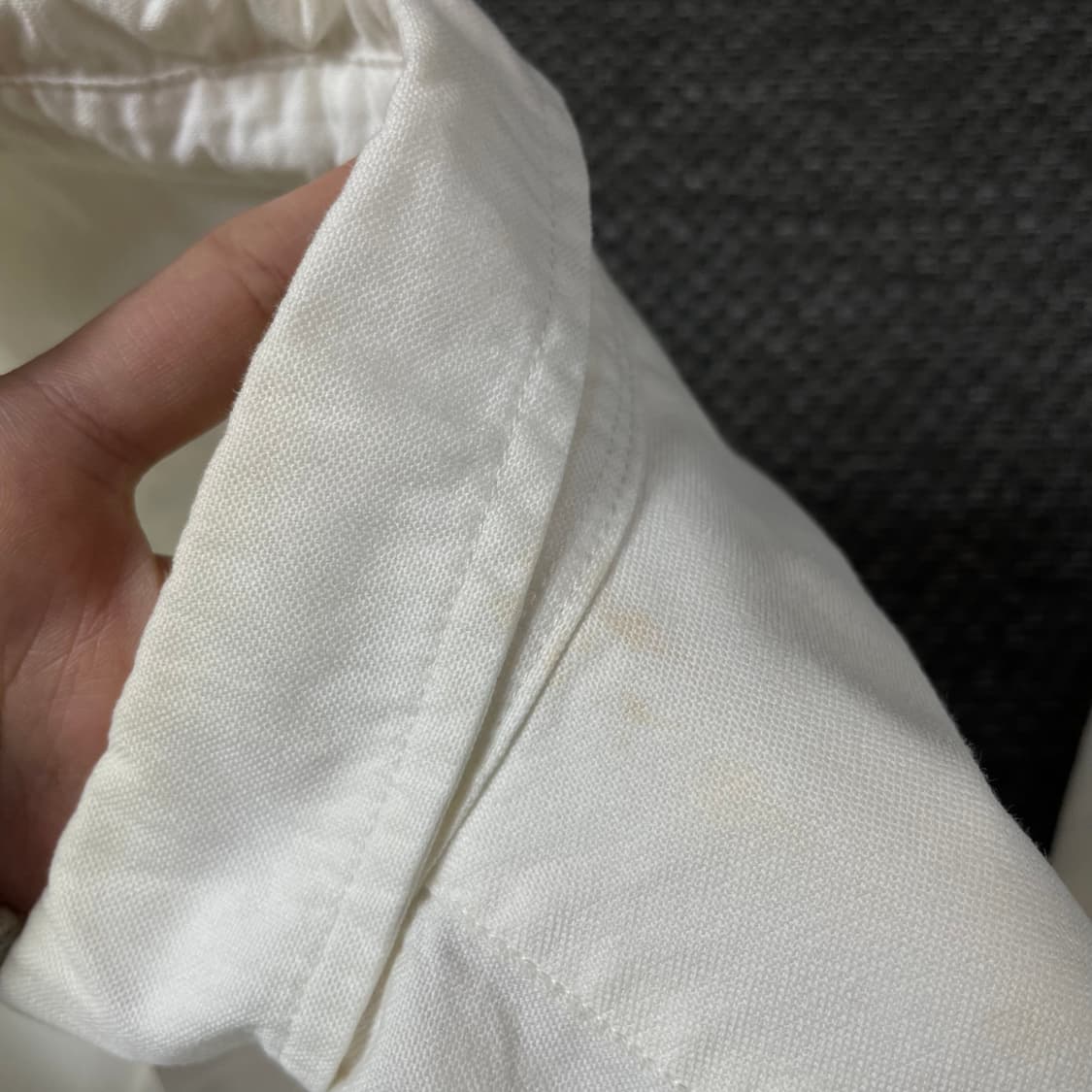 폴로 랄프로렌 화이트 빅포니 긴팔 셔츠 XL(18-20) 상품이미지5