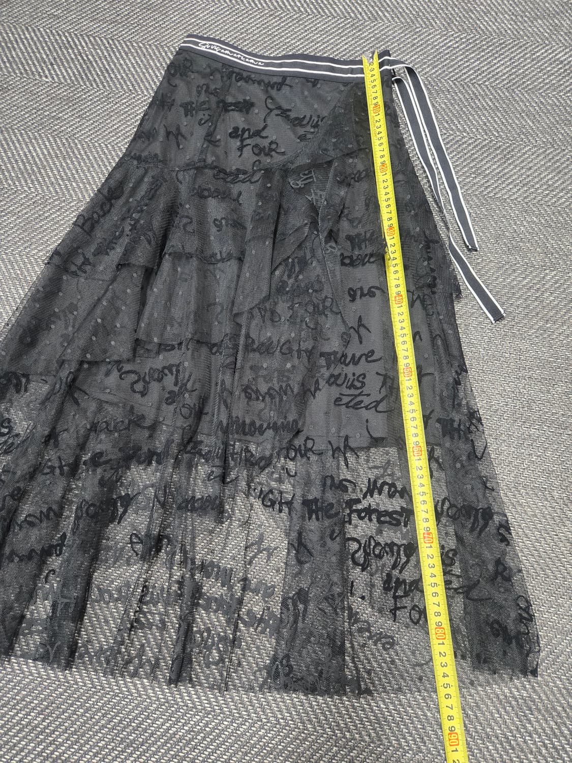 에고이스트 블랙 망사 스커트 상품이미지8