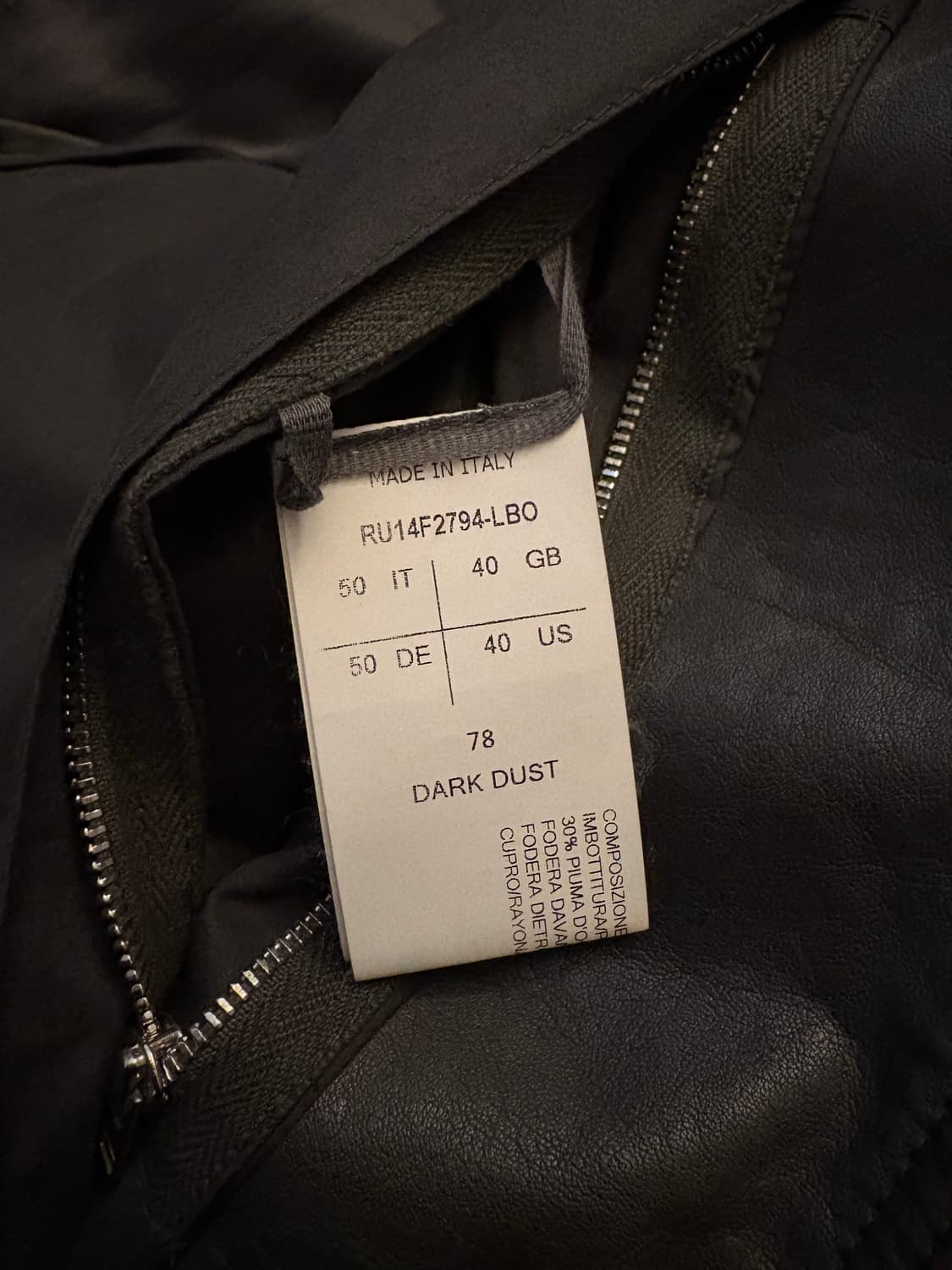 릭오웬스 몰리노 사선 가죽 패딩조끼 상품이미지3