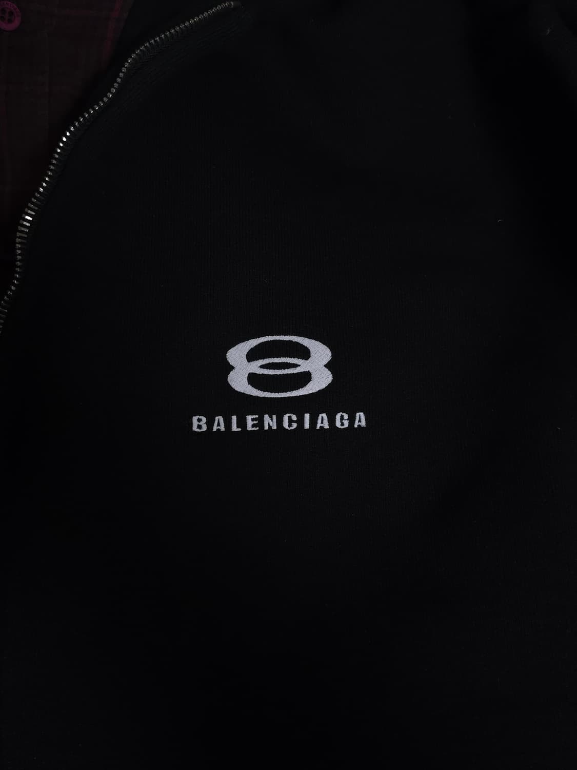 [1] 발렌시아가 유니티 레이어드 오버사이즈 후드집업 블랙 상품이미지4