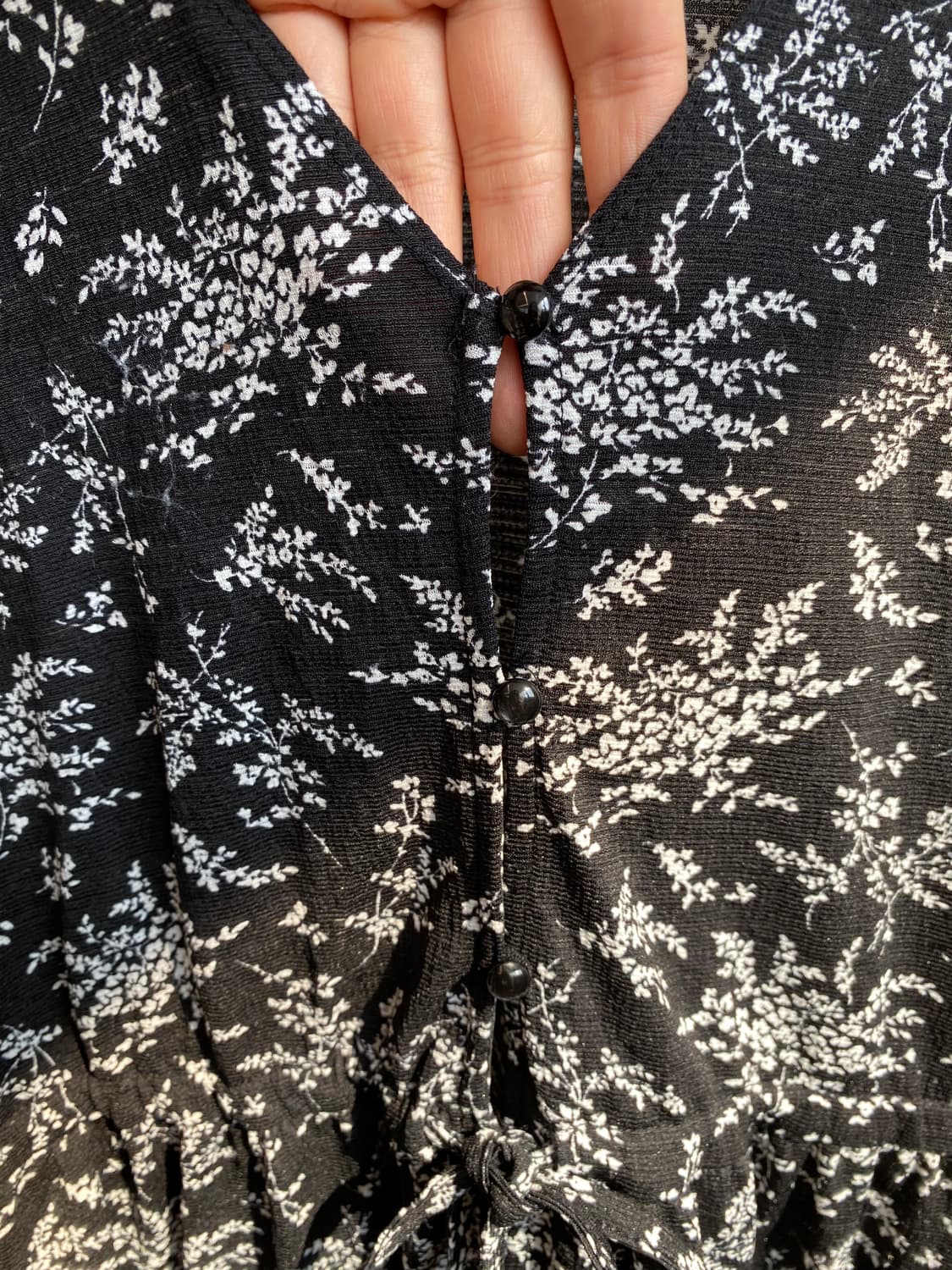 블랙 플라워 로브(F) 상품이미지8