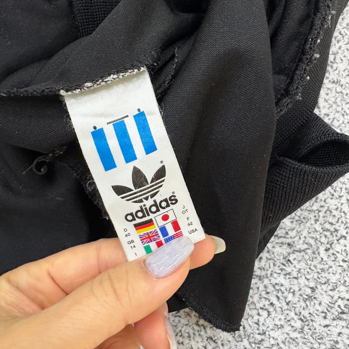 실측 아디다스 골드 파이어버드 슈즈 져지 0303J 상품이미지6