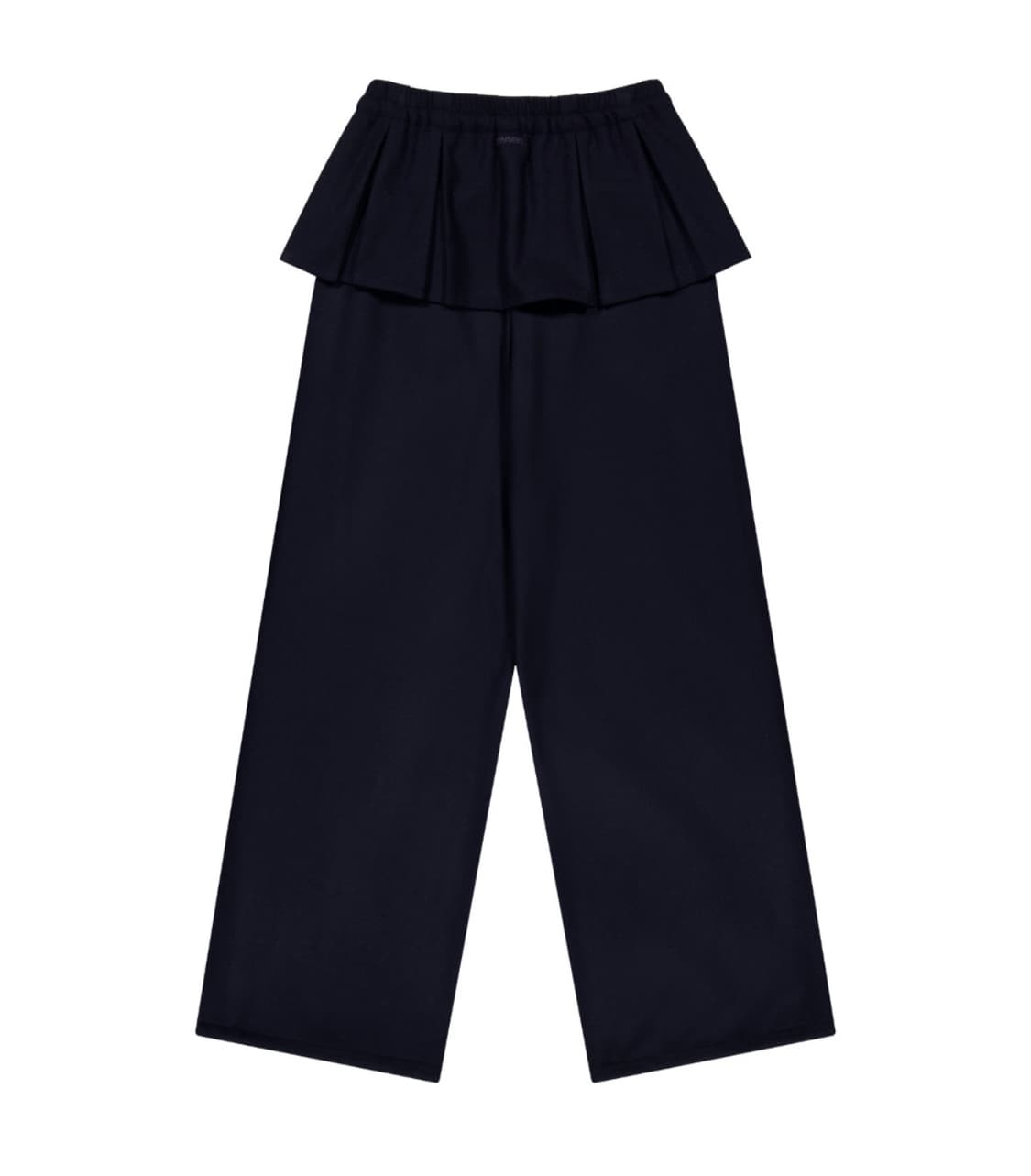 코이세이오 PLEATS OVER WOOL PANTS DARK NAVY 상품이미지2