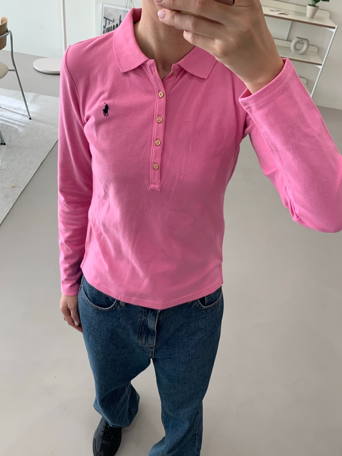 폴로 랄프로렌 걸즈 긴팔 카라티 XL(16) 상품이미지7