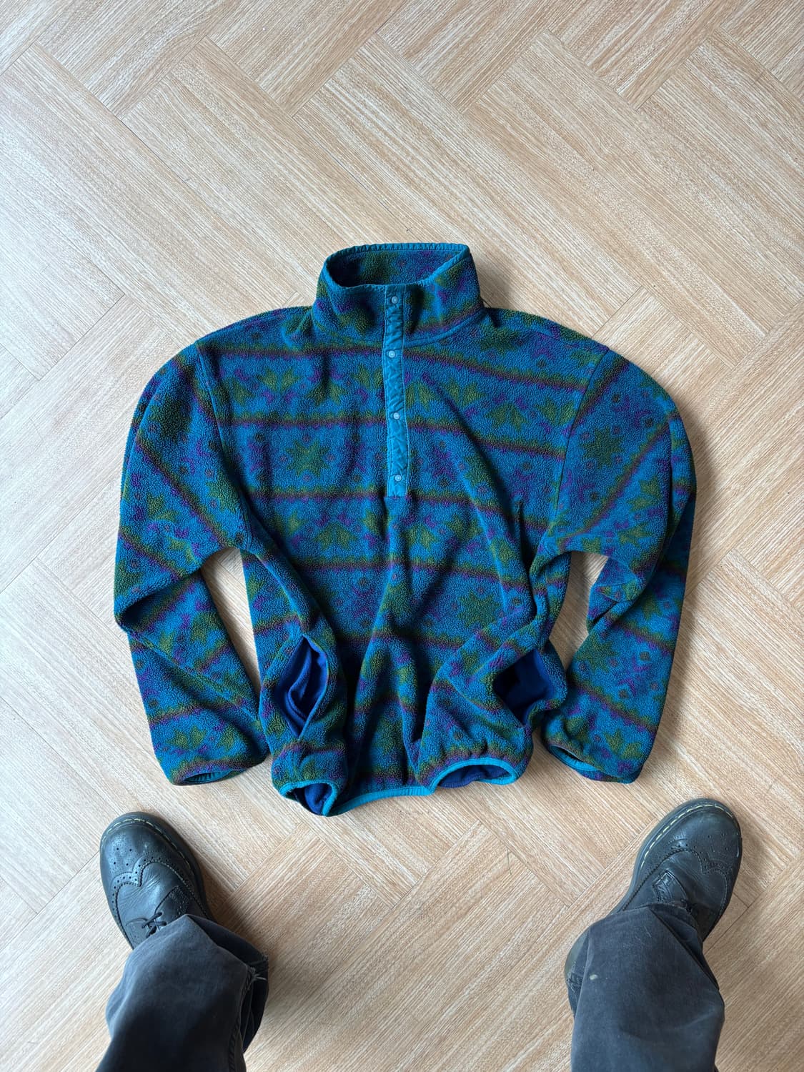 90s LL Bean 패턴 플리스 상품이미지1