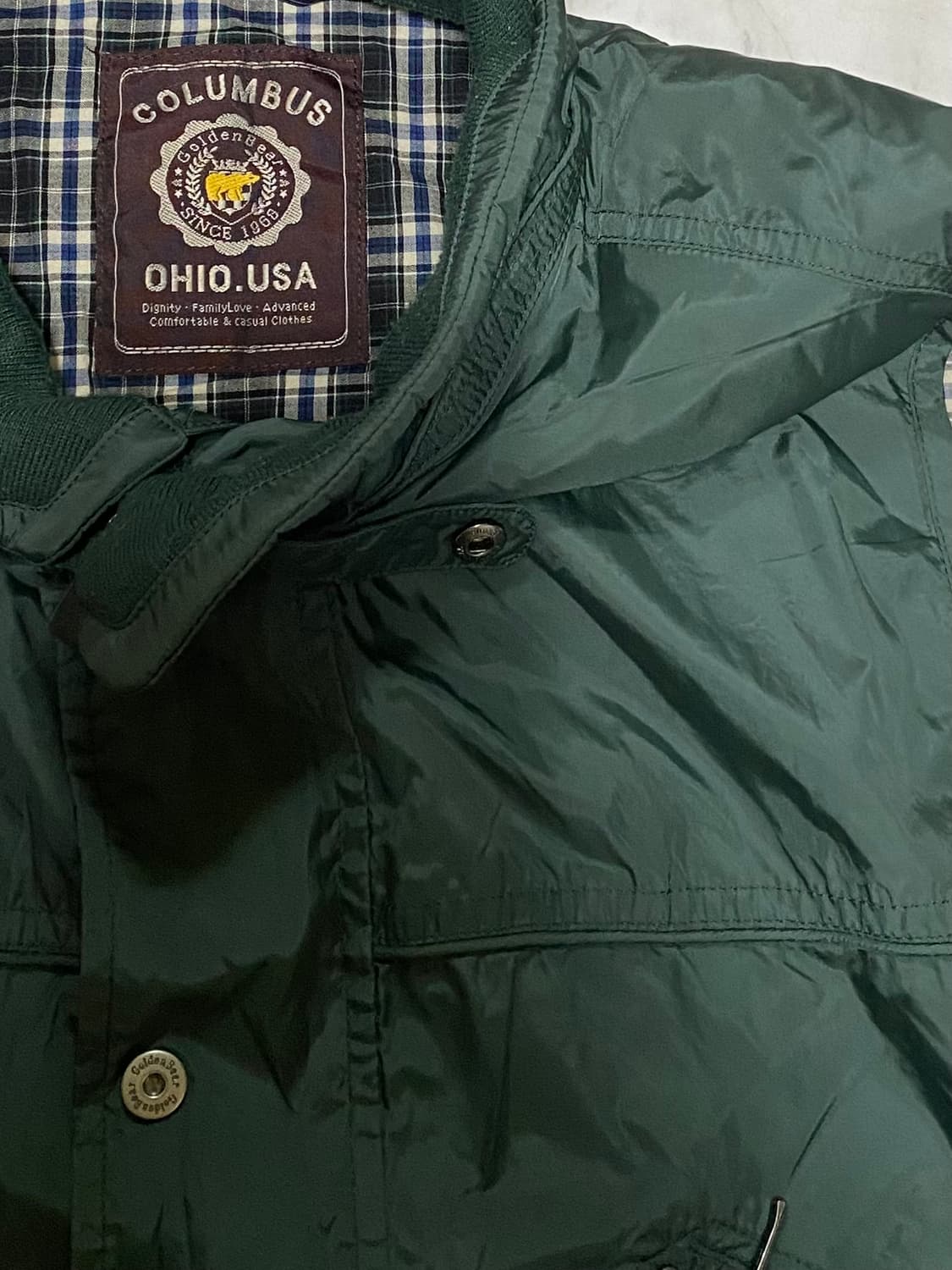 빈티지 그린 베스트 조끼 100 ~ 105 상품이미지4