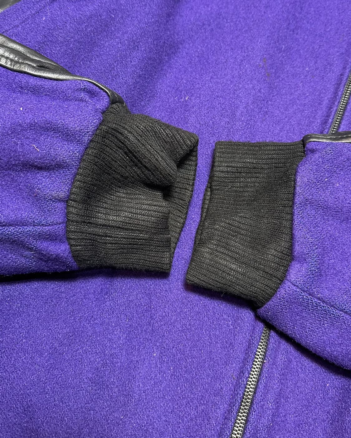 90s I.O.U Collection 리얼 레더 울 바시티 자켓 상품이미지5