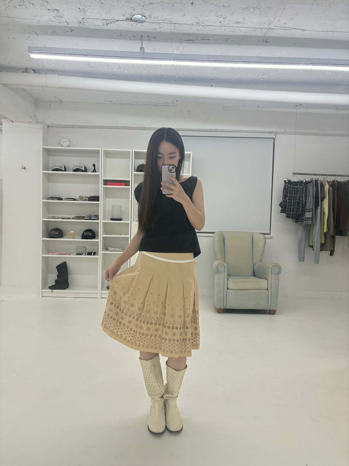 Courreges 미디 스커트 상품이미지8