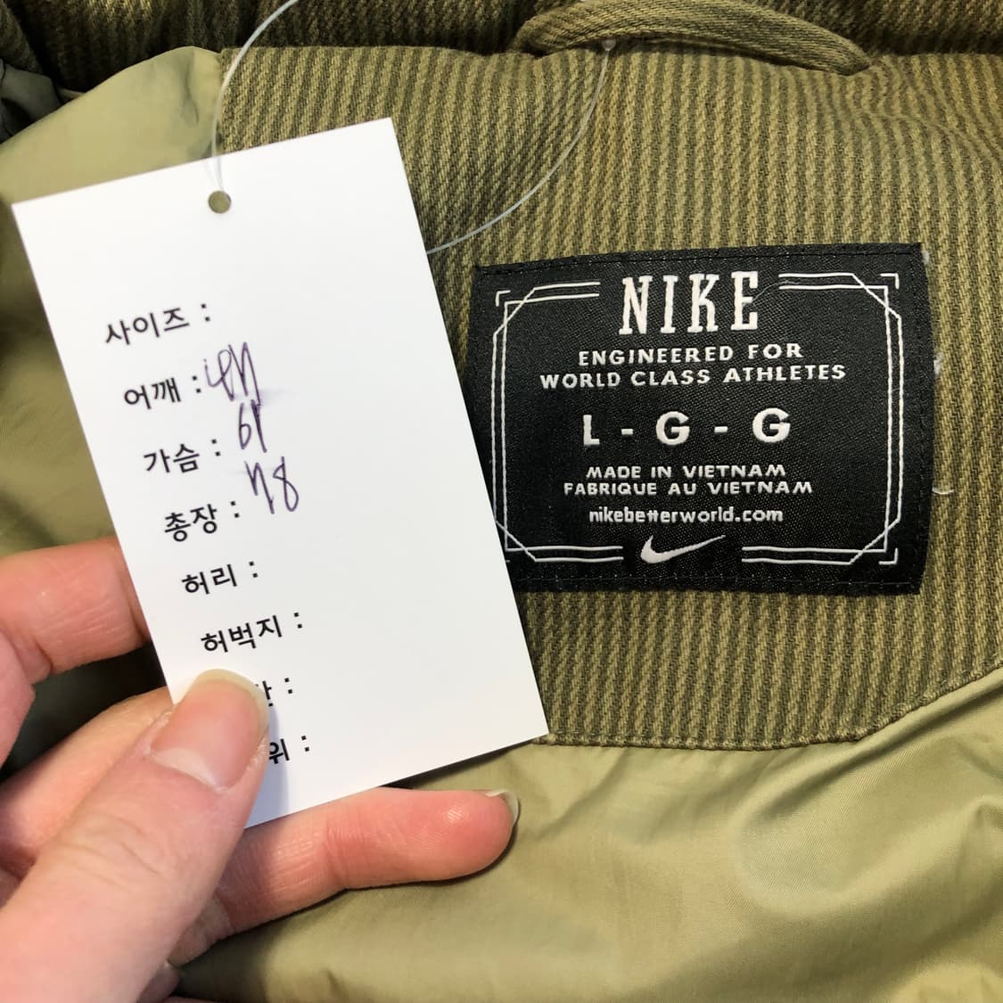 나이키 코듀로이 패딩 파카  상품이미지7