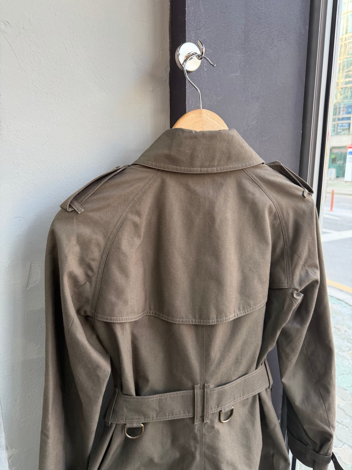 UK6/ 버버리 런던 견장 밀리터리 트렌치코트 상품이미지8