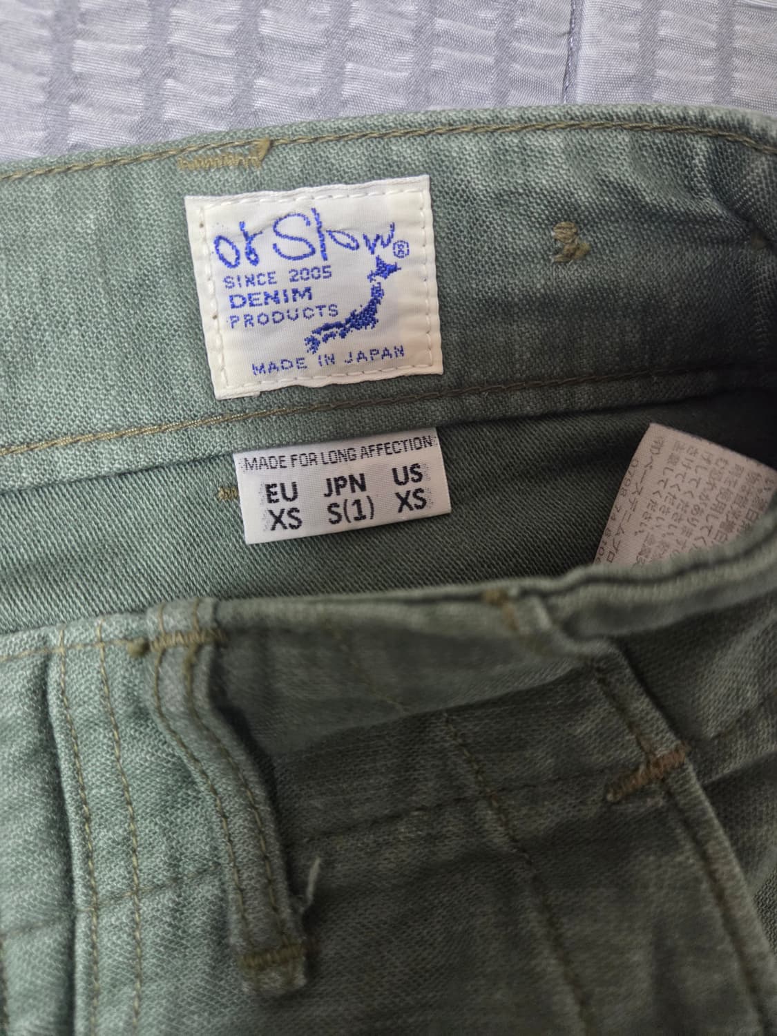 오어슬로우 orslow 퍼티그팬츠 레귤러 1사이즈 상품이미지4