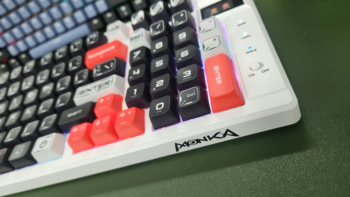 # 몬카 MONKA 97Key 유무선 풀윤활 게이밍 기계식 키보드급처 상품이미지4