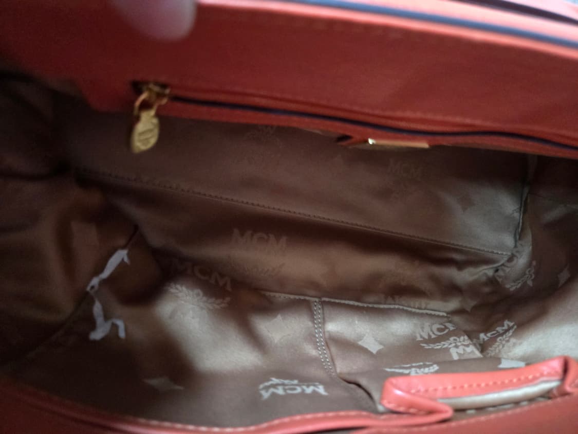 MCM 소가죽 오랜지 토드&크로스백 상품이미지7