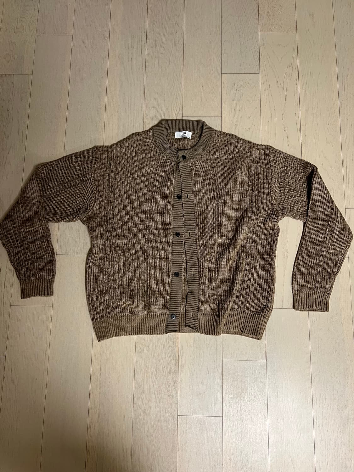 엘무드 니트 가디건 브라운 상품이미지1