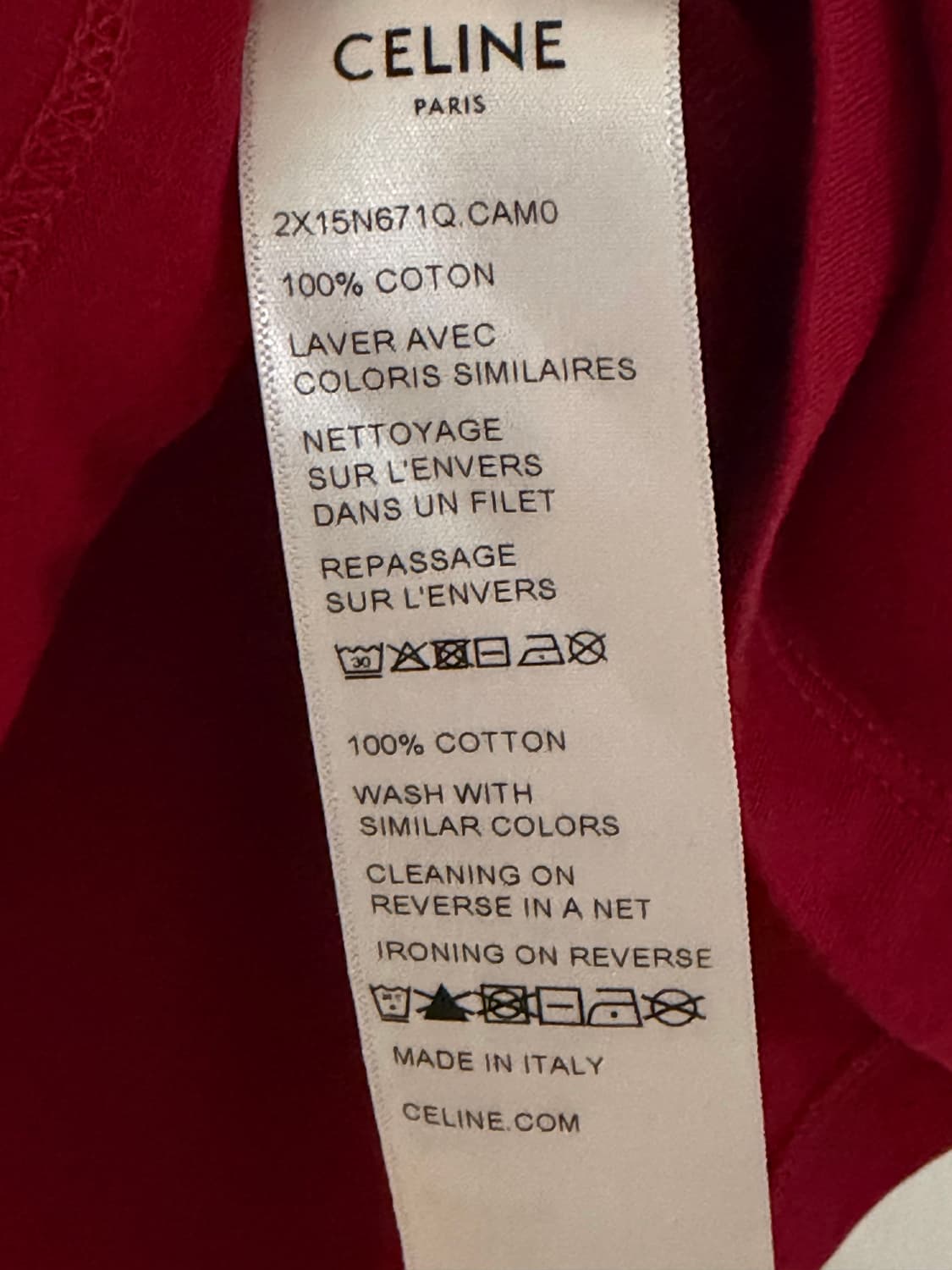 CELINE 코튼 저지 [L] 상품이미지7