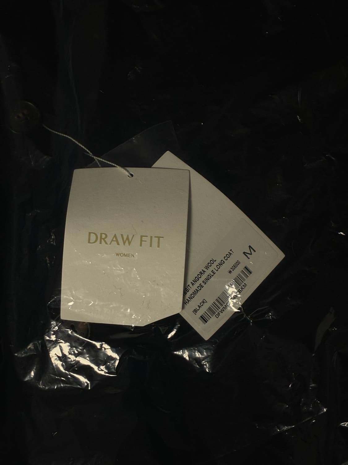 (새상품)(M) 드로우핏 우먼 래빗 앙고라 울 핸드메이드 싱글 롱 코트 상품이미지10