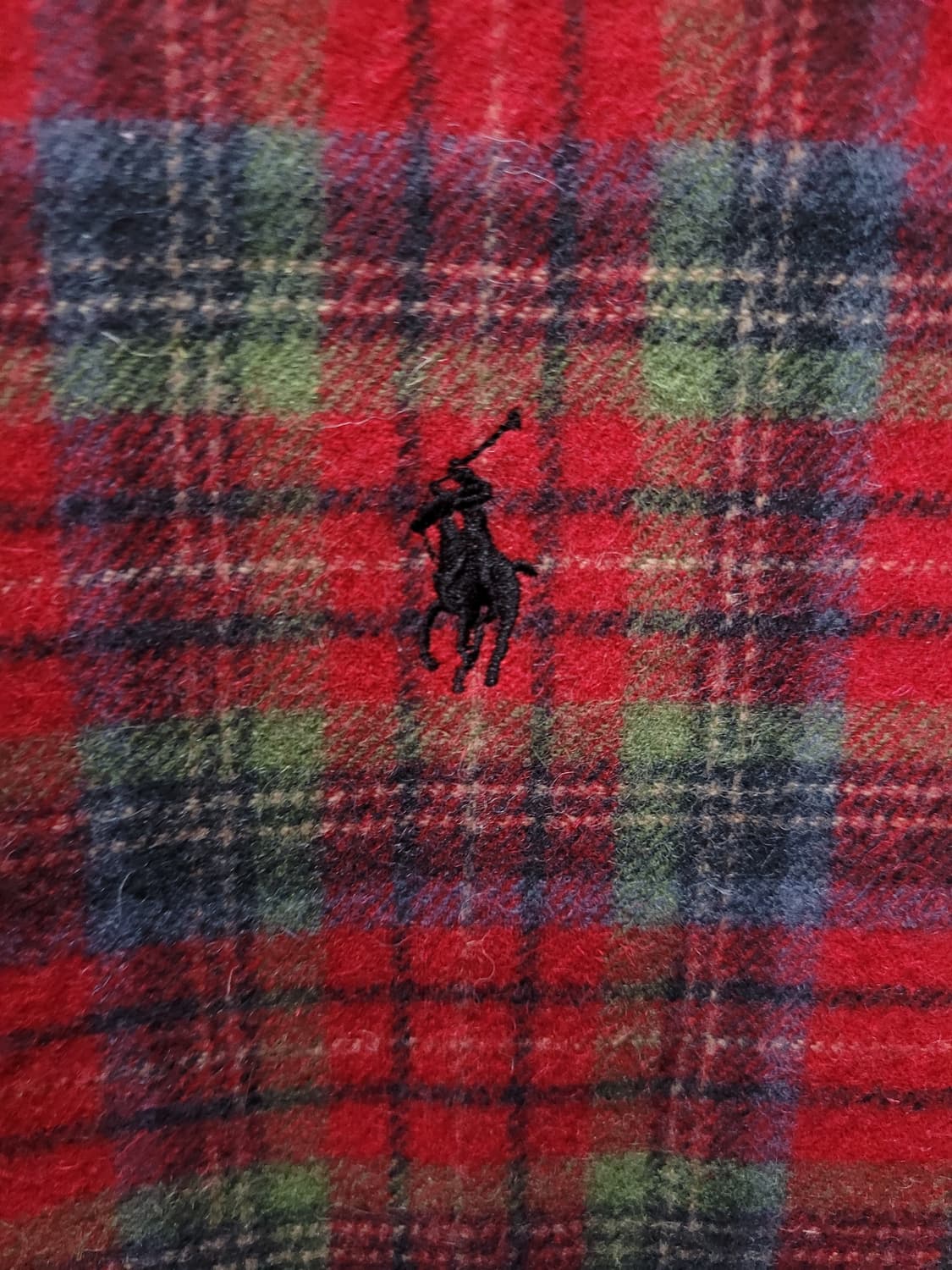 Ralph Lauren 빈티지 타탄체크 대형 숄 무릎덮개 무릎담요  상품이미지2